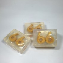 [더위치] 사각숫자비누 66 / 골드비누 / 샤워비누