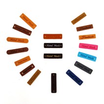 나은몰 Handmade 가죽 라벨 뜨개질 부자재, 인조가죽 라벨_O