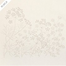 홈데코 카모마일 원단 야생화 꽃자수 프랑스자수도안 커트지, 1p