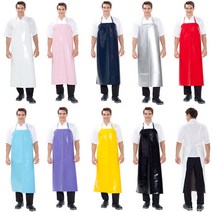 양면코팅 방수앞치마-대 9color 목끈형 비닐앞치마 김장 식당 단체급식 업소용 우레탄앞치마, SOA-1011 곤색