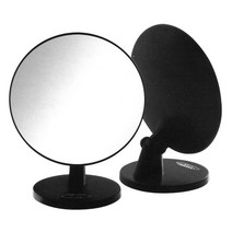 토탈하우스 국산 원형탁상거울 블랙 탁상거울 원형거울, ST-106-원형탁상거울(블랙)