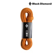 블랙다이아몬드 7.8 클라이밍 로프 70m FULL DRY, Dual Orange