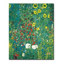 DIY캔버스페인팅 명화그리기 유화 그림 세트 액자, L78_클림트의 해바라기정원
