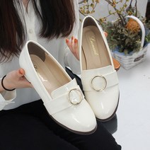 분홍슈즈 빅사이즈로퍼 일선링 에나멜로퍼 단화 옥스퍼드화 L_2285