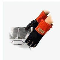 노마드 BBQ 장갑_블랙_레드 (N_4900) 가죽바베큐장갑 야외장갑 바베큐글러브 캠핑용장갑 화로용장갑, 1개, 상품선택