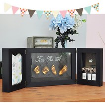 해피-베이비 네임조형액자, 블랙네임-3단