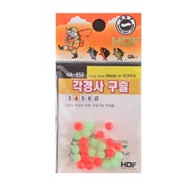 오기몰 찌낚시채비 각경사구슬, 1팩