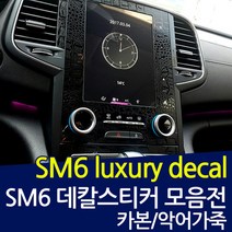 SM6 럭셔리 데칼스티커 스크래치 보호필름, 악어, B필러