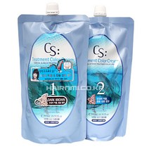 [소망] CS(씨에스) 트리트먼트 오징어먹물 1 2제 500ml /오징어먹물/새치/, 블랙, 1개