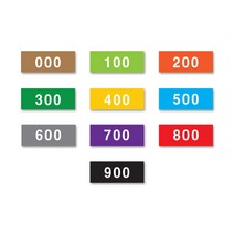 숫자띠라벨-주니어/도서관 도서분류 숫자 스티커, 1장, 200