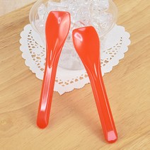 TC-950 미니스푼 레드 _디저트스푼_요플레스푼_일회용스푼_테이크아웃스푼 숟가락, 미니스푼 레드(TC-950), 200개