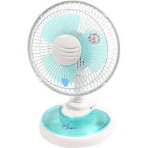홍진테크사파이어 탁상형 미니선풍기 HJ-08T, 블루