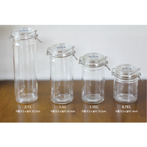 일본[타이거크라운]밀폐유리병Value Bottle/원두 매실 딸기잼 파스타 보관병/보틀, 1500ml