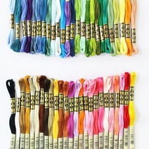 홈데코 DMC 25번 면사 자수실 50색세트 실, 1SET