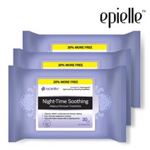 에피엘르 나이트타임 캡형 클렌징티슈 30매입 클렌징 시트/티슈, 3개, 30매