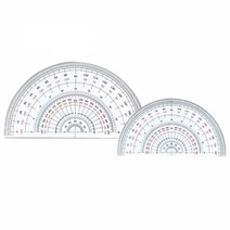 아톰/반원분도기 18cm 15CM CH180, 1개