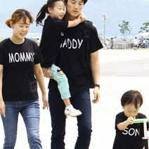 가족티 잉글리쉬 패밀리룩 상의