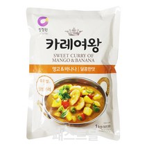 청정원 카레여왕 망고바나나 1kg, 1개