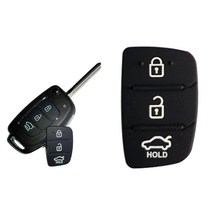디자인팜 자동차 폴딩키고무 버튼 수리 DIY 3버튼 스타렉스 엑센트 신형, 1개, 폴딩키 고무버튼 (3버튼) 신형