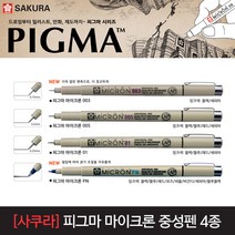[30%]사쿠라 피그마 마이크론 중성펜 4종 18색 낱개, 16_피그마 마이크론 PN 버건디