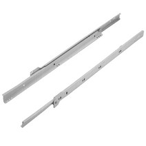 디데이마트 서랍레일 가구레일 2단 3단 볼레일 서랍장레일 수납장 옷장 싱크대 밥솥레일 렌지대레일 책상 광폭 댐핑 댐퍼 고하중 철레일, 선택2)백색레일/400mm(4개1조)