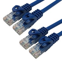Pack_대원 CAT6E 기가비트 랜선/랜케이블 3M 블루 2개, 2개입