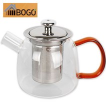 이탈리아노 보고글라스 티주전자 내열유리주전자 직화유리포트 차망주전자 커피포트, 0.6L, 1개