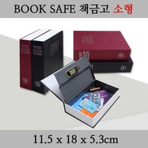 인하우스 북세이프 책금고 소형 비밀금고 저금통 미니금고 휴대용 금고, 블랙