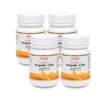 하이웰 프리미엄 프로폴리스 3200mg 100캡슐 4통 (올리브비누+치약 증정) / Hiwell Propolis 3200, 4개