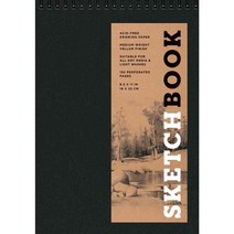 (영문도서) Sketchbook: Basic Medium Spiral Fliptop Landscape Black, Sterling Pub Co Inc