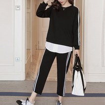 마미누리 두줄라인 임부용 트레이닝 상하세트