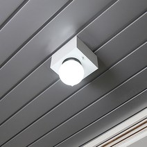 조명나무 슈가 센서등 직부등 현관등 베란다등 계단 LED센서, 화이트(센서등)-LED볼구(노란빛)