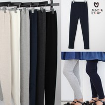 주니어스토리 여아용 고탄력 무지 레깅스