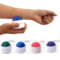 [지니몰]핸디롤링 마사지볼 롤러, 마사지볼 롤러_그린, 1개