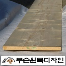 무슨원목디자인 방부목 목재 데크 판재 각재 집성 친환경 원목 멀바우, 121.마감재(골만) 스프러스 19 mm x 285 mm x 300 mm