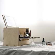 lambox 페이스박스 facebox 침대옆 협탁겸용화장대 미니화장대, 큰사이즈레알 자작나무