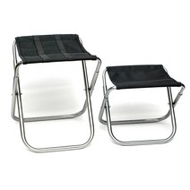 트윈무역 두랄루민 등산의자 접이식 미니의자 초경량 휴대용/낚시 캠핑의자, 소형, 1개