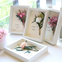 더봄 프리저브드플라워 레터링액자, 골든볼과옐로수국+ 태어나줘서고맙고항상사랑합니다