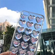 아이폰 하트 뿅뿅 글리터 케이스 휴대폰