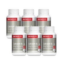 뉴트라라이프 칼슘 & 마그네슘 위드 비타민 D3 90캡슐 6통 / Nutralife Calcium & Magnesium, 300mg, 6개