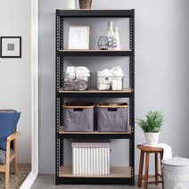 스피드랙 무볼트 조립식 블랙 앵글 선반, 1개