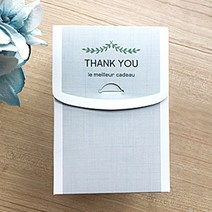 럭셔리돌 돌답례품 스웨그 죽사 타올, 30.시크네이비 자수 - 린넨 띠지 케이스, 1개