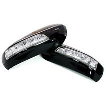 뉴SM5-SM7 - 2WAY 카비 LED 사이드미러커버 백미러커버, 뉴SM5임프레션 - 백색 EEA