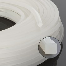 실리콘사각패킹 (가로1mm*세로10mm) - 10M(반투명)