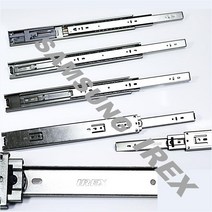(삼성 IREX) 3단볼레일 광폭레일 댐핑레일 수납장레일 서랍장레일, IR2) 3단볼레일(45mm/폭)(광폭) _ 300mm
