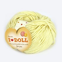 [앵콜스] IDOLL 아이돌실(10+1) 인형실 소품실 면사 뜨개실 털실, 54 파스텔 연레몬