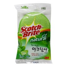3M 내추럴 아크릴사 수세미, 1개