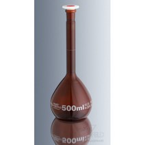 메스플라스크(갈색 Superior 유리)-외산, 1개, 100ml