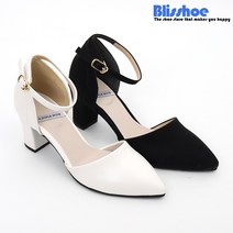블리슈 샤닝 메리제인힐 7cm 스트랩 뾰족앞코 펌프스