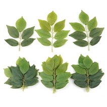 조화 느티잎 느티 나무 잎사귀 느릅 마운틴 잎 인조목 12cm 14cm 24장 세트 인조 식물 제작 소재